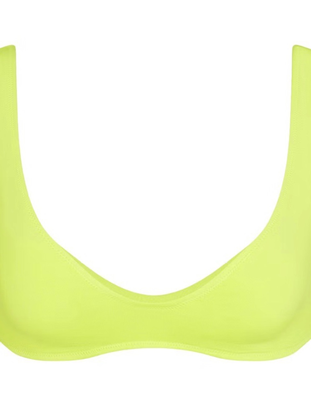 SKIMS: SIGNATURE SWIM PLUNGE BIKINI TOP,  color Sphene, size S